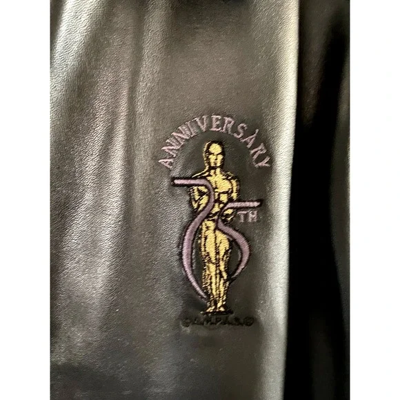 75th Academy Awards Crew Promo Leather Jacket 2003 Oscars Hollywood Memorabilia - Picture 3 of 8